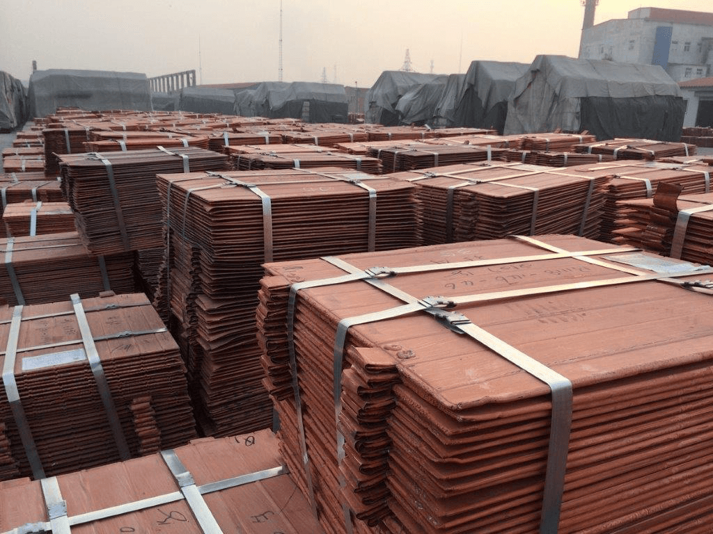 Copper cathode stacks, non-ferrous metals