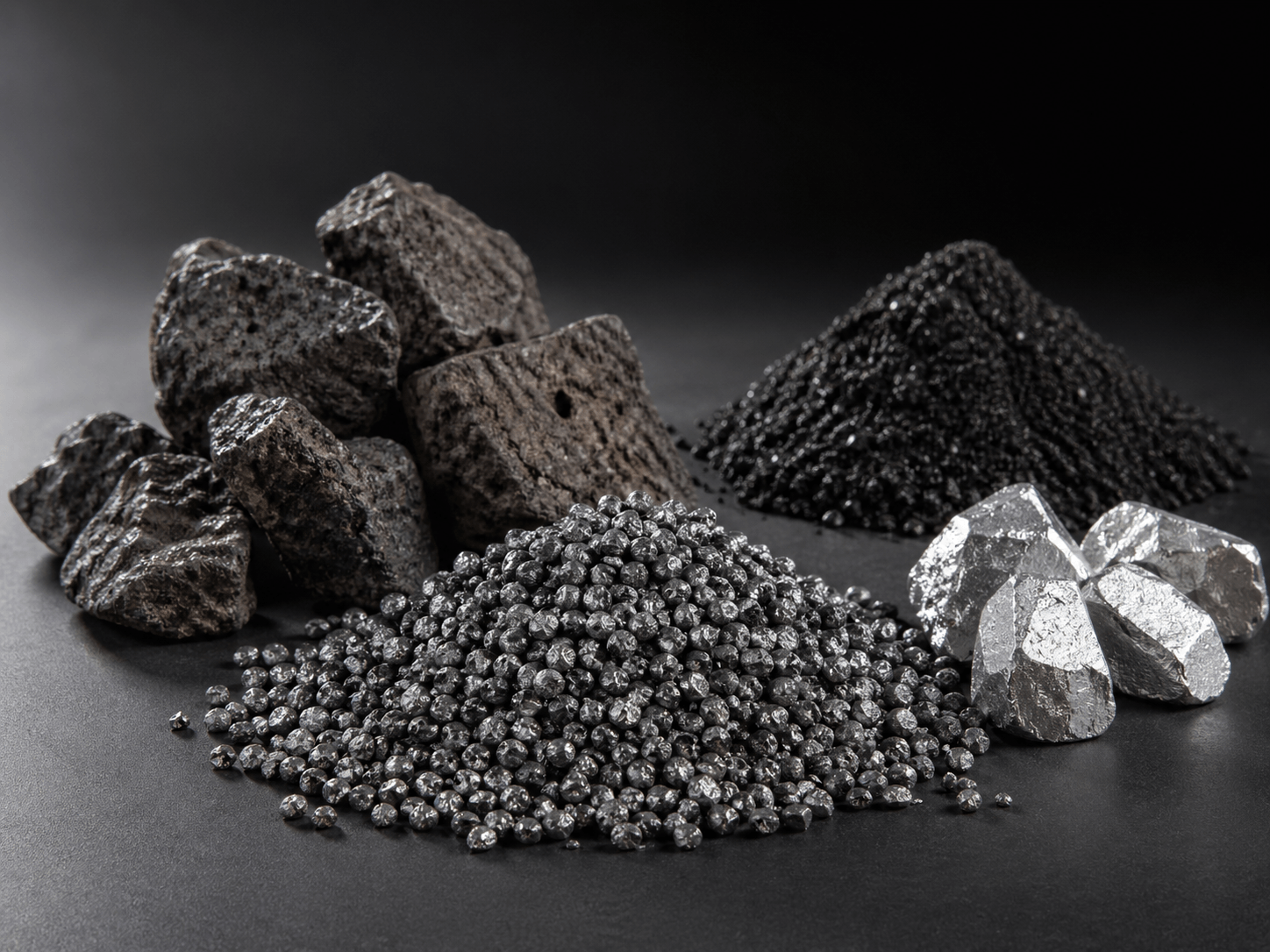 Calcium silicon, calcium carbide, inoculants and recarburizers - additional alloying materials